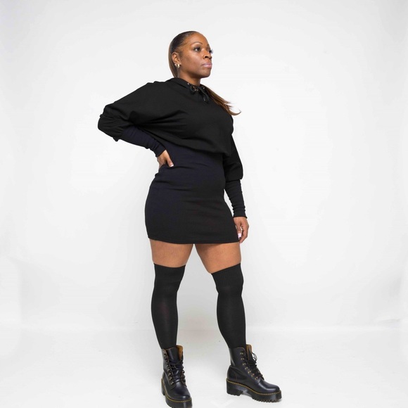 Hoodie Mini Dress - Picture 2 of 3